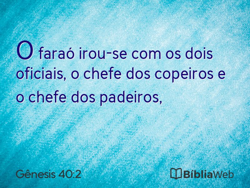 Gênesis 40:2 em imagem para compartilhar