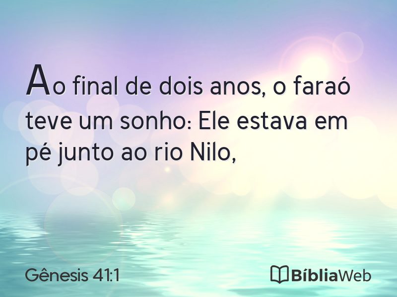 Gênesis 41:1 em imagem para compartilhar