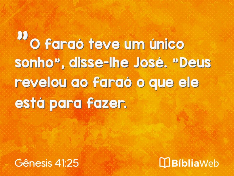 Gênesis 41:25 em imagem para compartilhar
