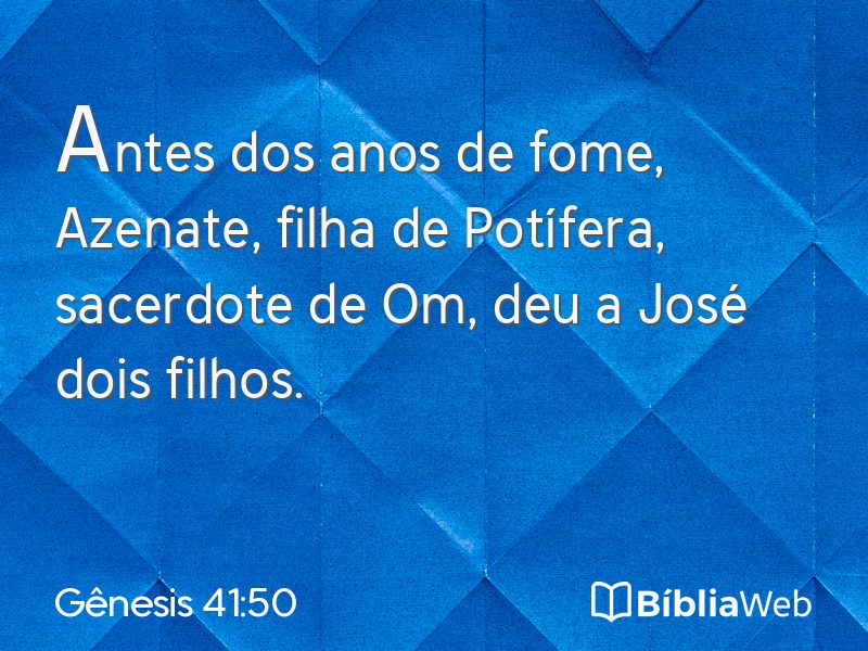 Gênesis 41:50 em imagem para compartilhar