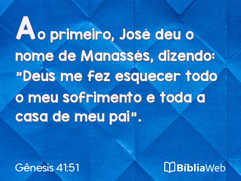 Gênesis 41:51 em imagem para compartilhar