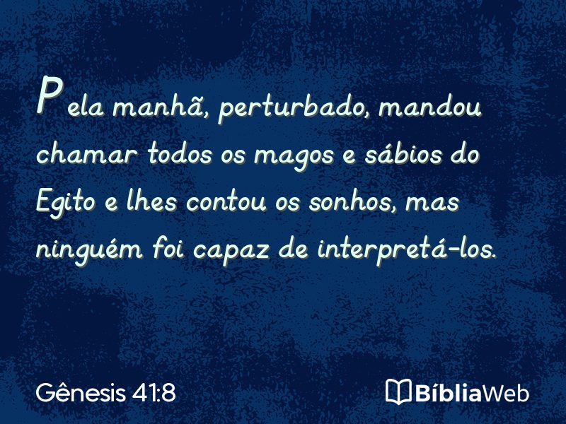 Gênesis 41:8 em imagem para compartilhar