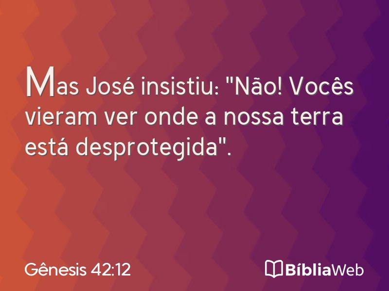 Gênesis 42:12 em imagem para compartilhar