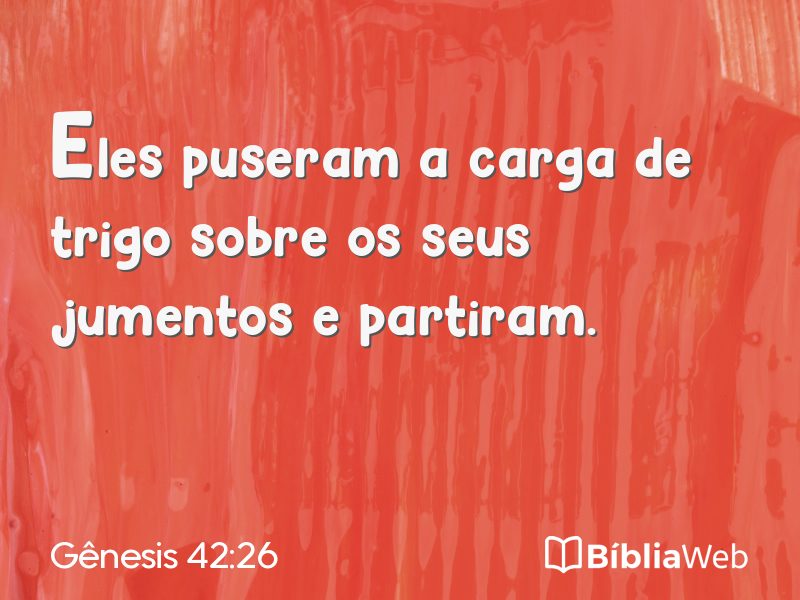 Gênesis 42:26 em imagem para compartilhar