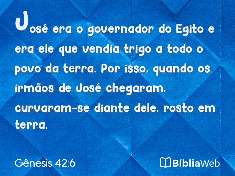 Gênesis 42:6 em imagem para compartilhar