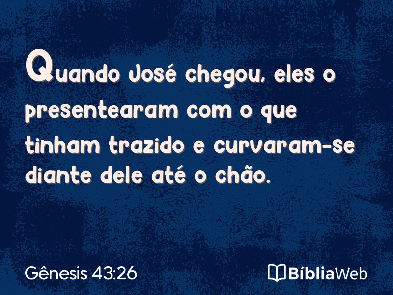 Gênesis 43:26 em imagem para compartilhar