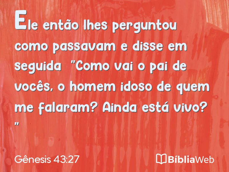 Gênesis 43:27 em imagem para compartilhar