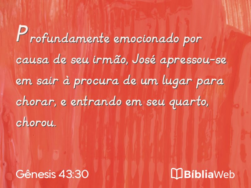 Gênesis 43:30 em imagem para compartilhar