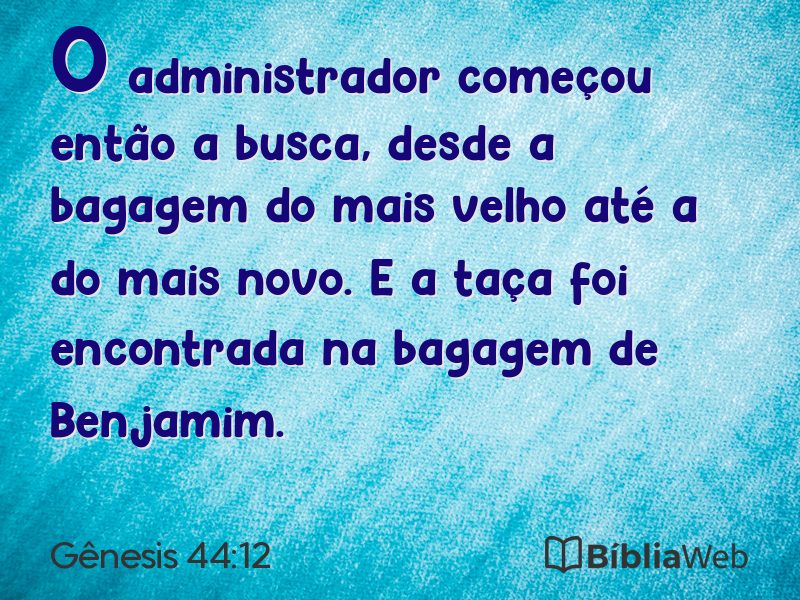 Gênesis 44:12 em imagem para compartilhar