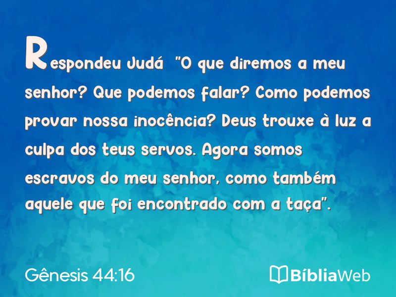 Gênesis 44:16 em imagem para compartilhar
