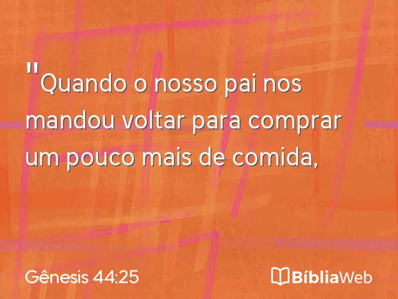 Gênesis 44:25 em imagem para compartilhar