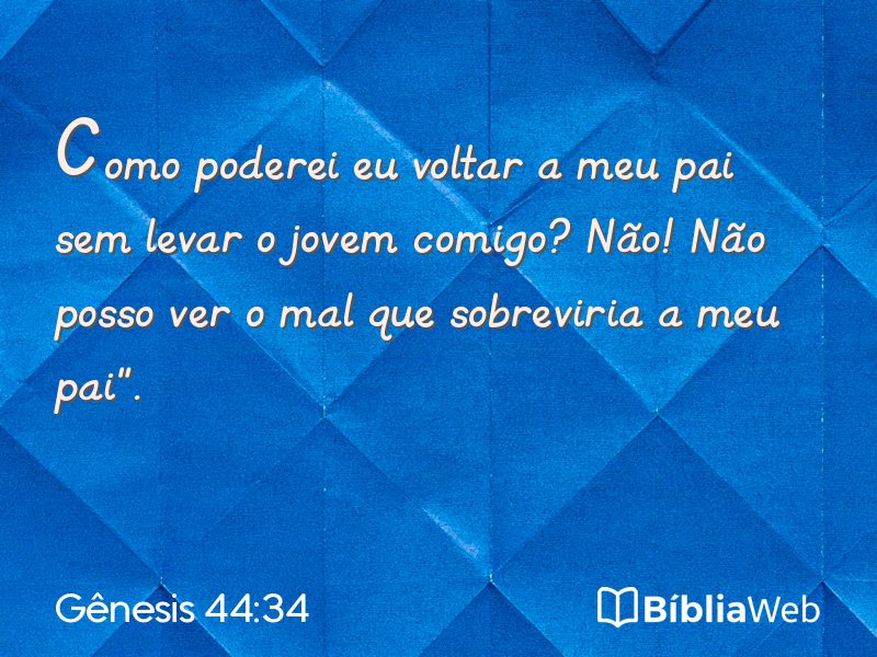 Gênesis 44:34 em imagem para compartilhar