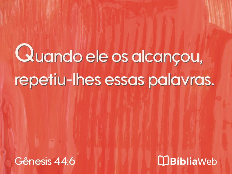 Gênesis 44:6 em imagem para compartilhar