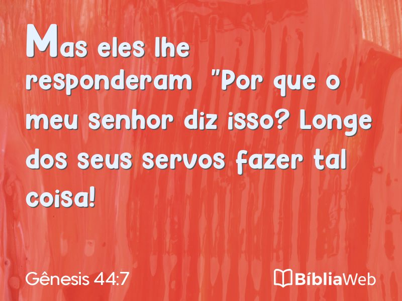 Gênesis 44:7 em imagem para compartilhar