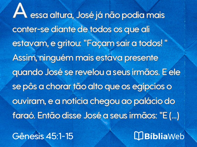 Gênesis 45:1-15 em imagem para compartilhar