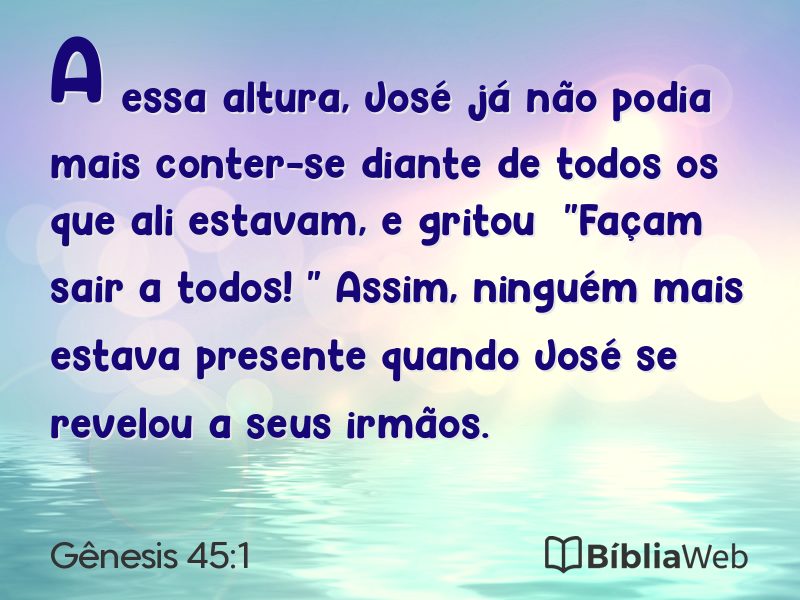 Gênesis 45:1 em imagem para compartilhar