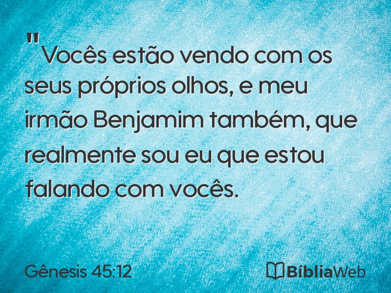 Gênesis 45:12 em imagem para compartilhar