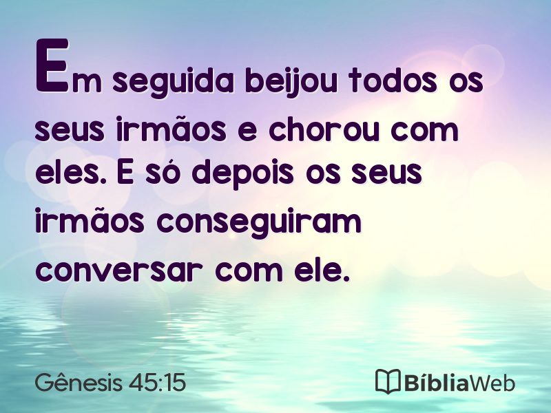 Gênesis 45:15 em imagem para compartilhar