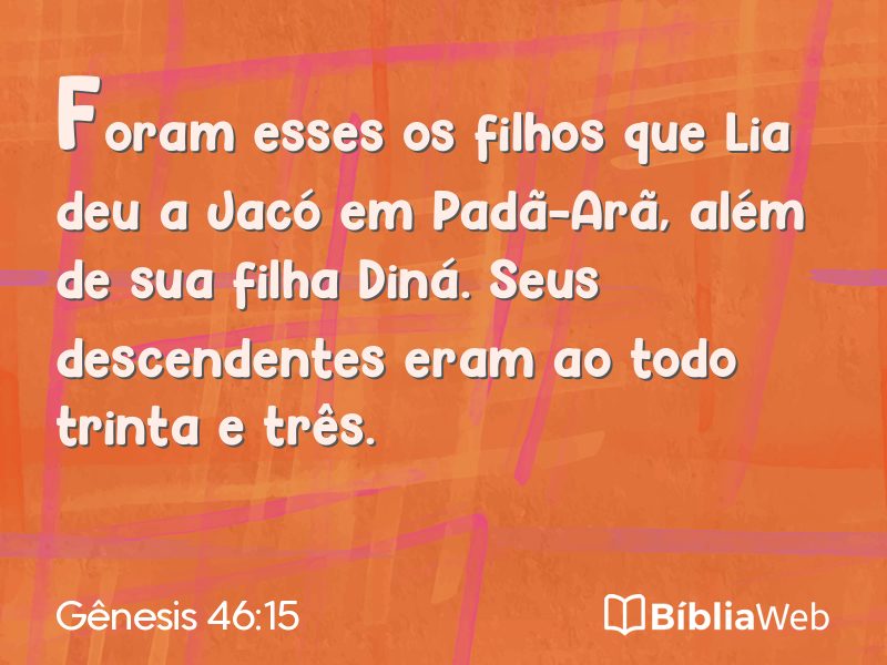 Gênesis 46:15 em imagem para compartilhar