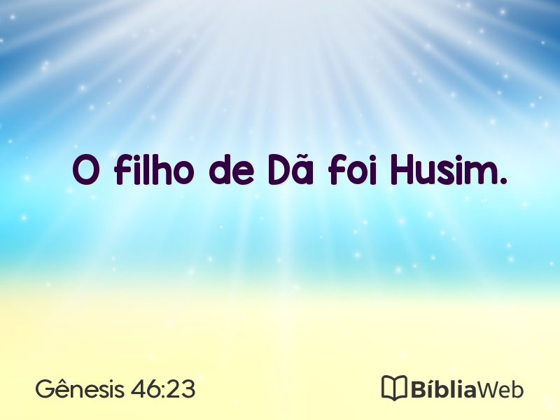 Gênesis 46:23 em imagem para compartilhar