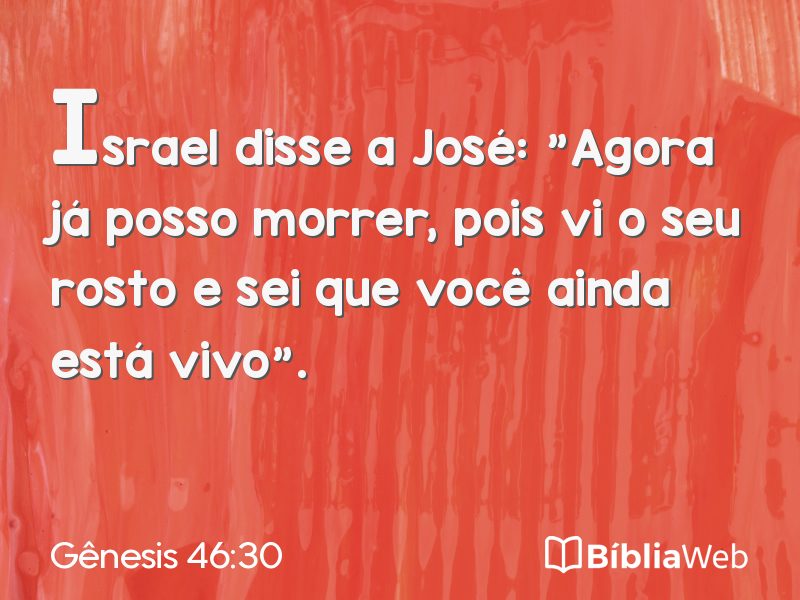 Gênesis 46:30 em imagem para compartilhar