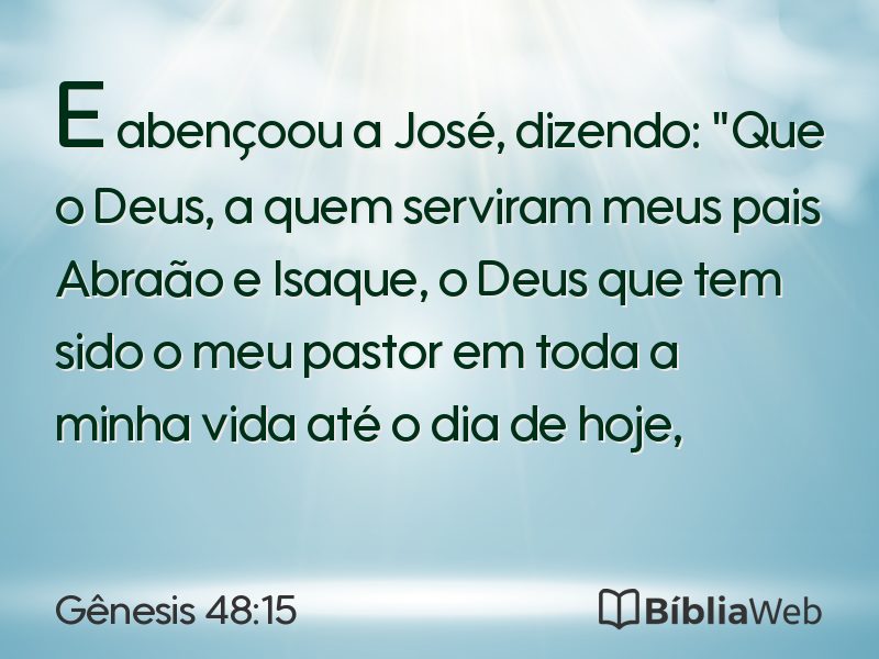Gênesis 48:15 em imagem para compartilhar