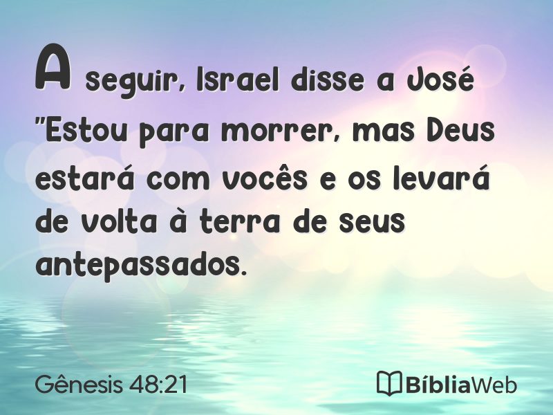 Gênesis 48:21 em imagem para compartilhar