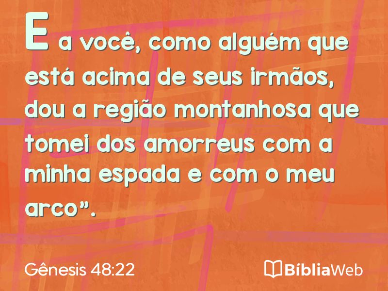 Gênesis 48:22 em imagem para compartilhar