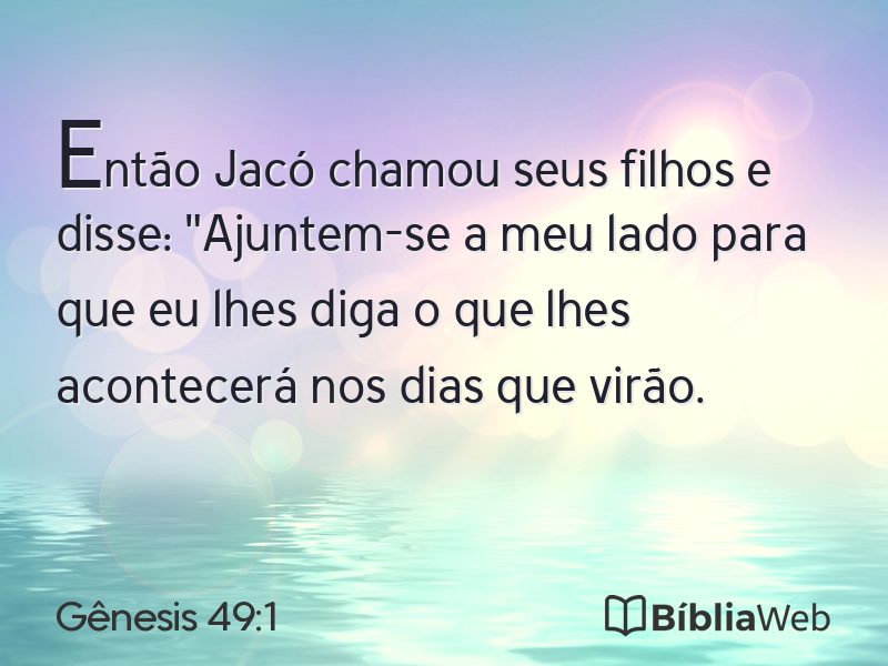 Gênesis 49:1 em imagem para compartilhar