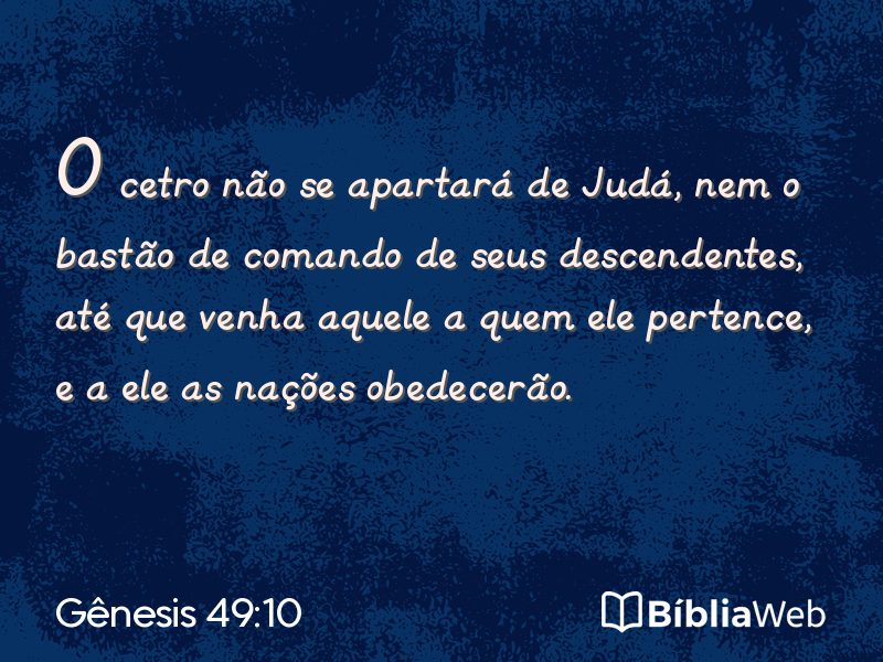 Gênesis 49:10 em imagem para compartilhar