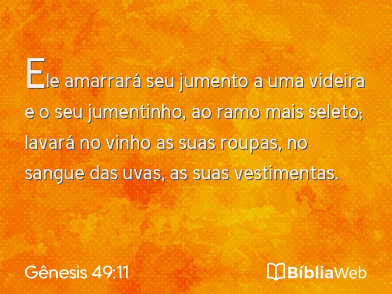 Gênesis 49:11 em imagem para compartilhar