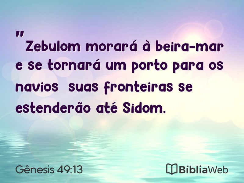 Gênesis 49:13 em imagem para compartilhar