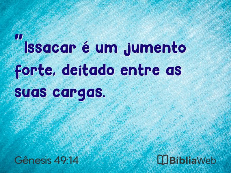 Gênesis 49:14 em imagem para compartilhar