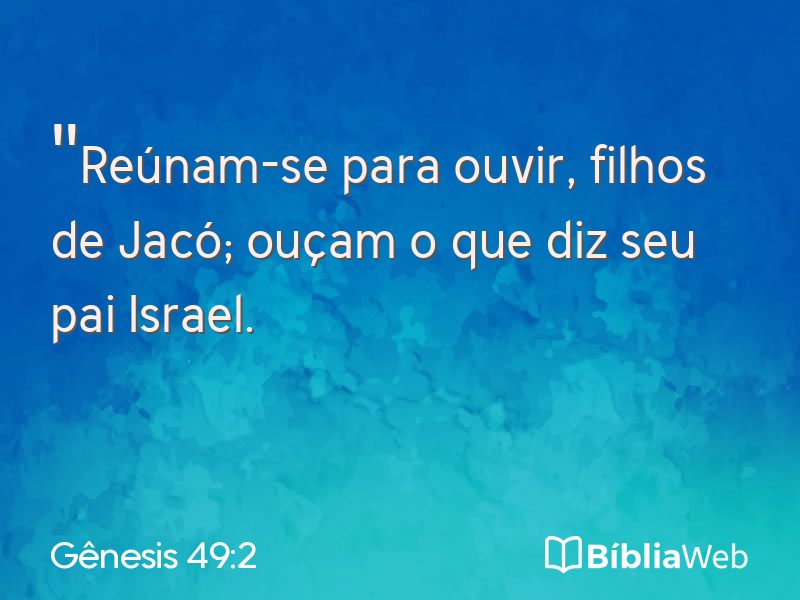 Gênesis 49:2 em imagem para compartilhar