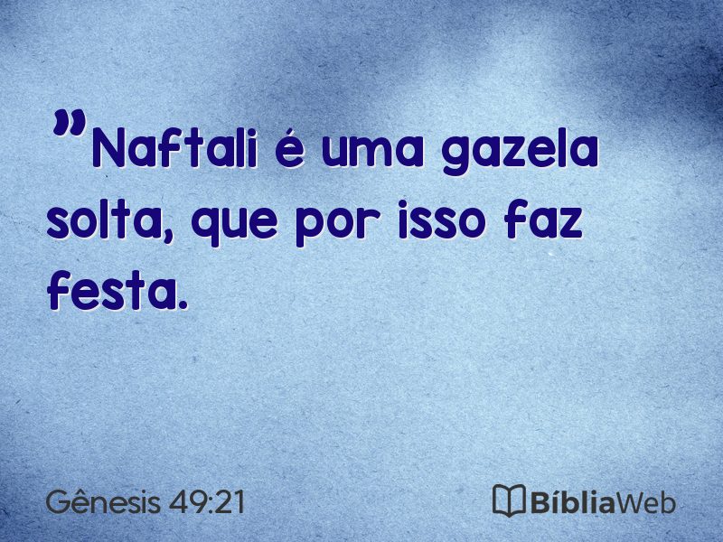 Gênesis 49:21 em imagem para compartilhar