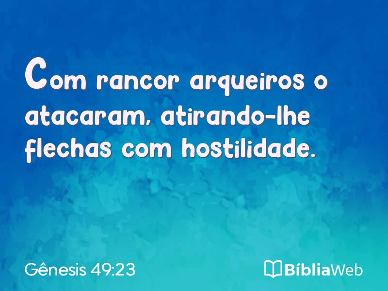 Gênesis 49:23 em imagem para compartilhar