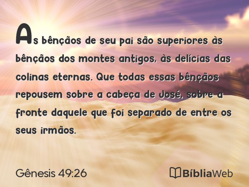 Gênesis 49:26 em imagem para compartilhar
