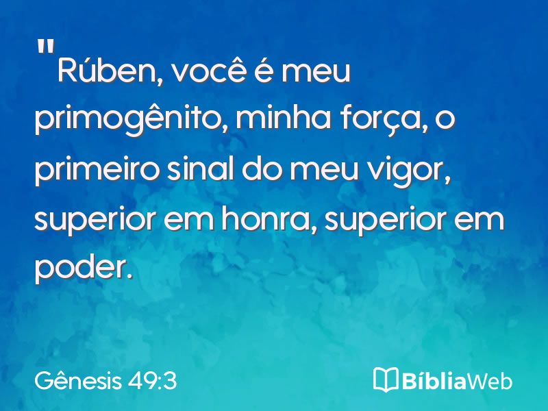 Gênesis 49:3 em imagem para compartilhar