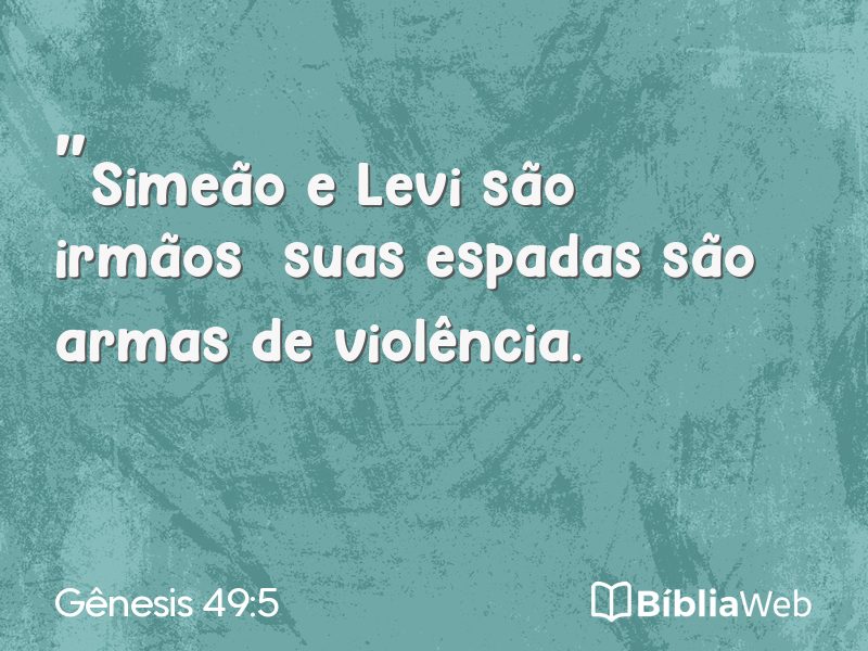 Gênesis 49:5 em imagem para compartilhar