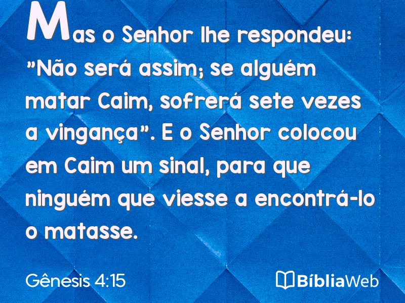 Gênesis 4:15 em imagem para compartilhar