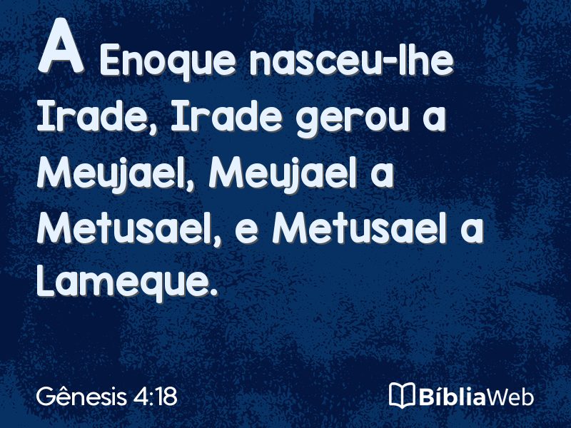 Gênesis 4:18 em imagem para compartilhar