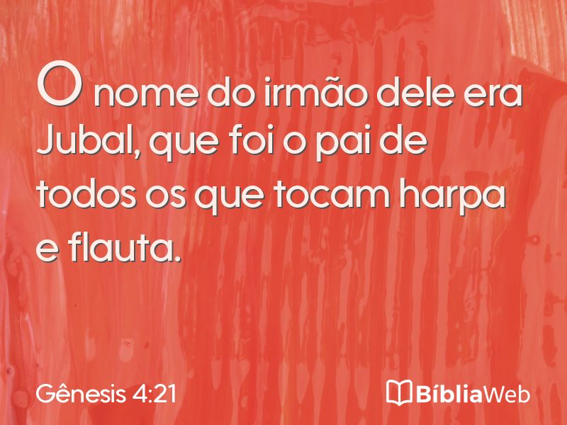 Gênesis 4:21 em imagem para compartilhar