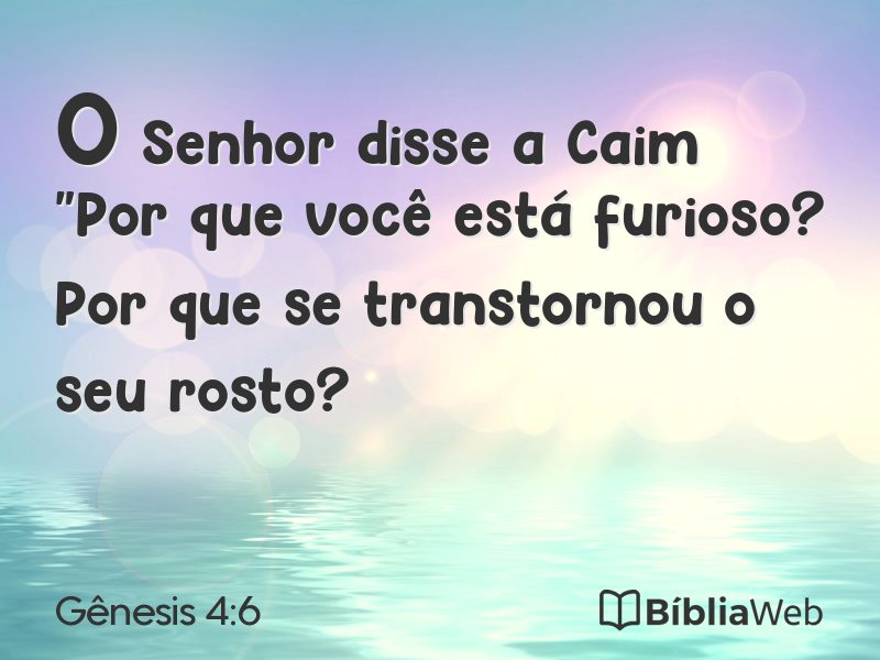 Gênesis 4:6 em imagem para compartilhar