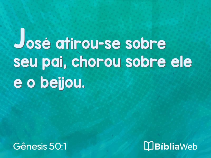 Gênesis 50:1 em imagem para compartilhar