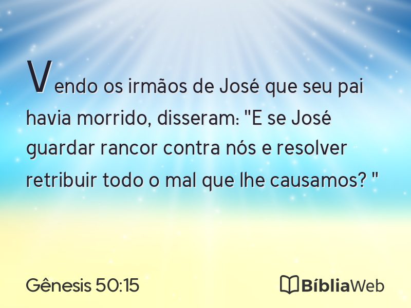 Gênesis 50:15 em imagem para compartilhar