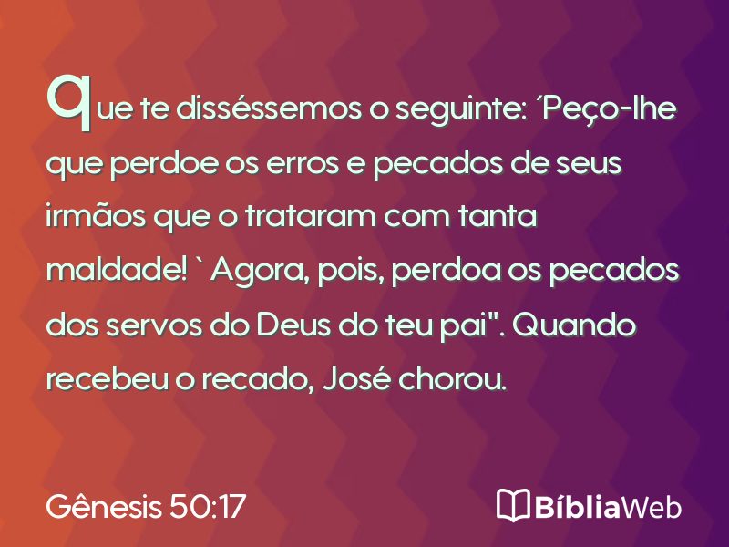 Gênesis 50:17 em imagem para compartilhar