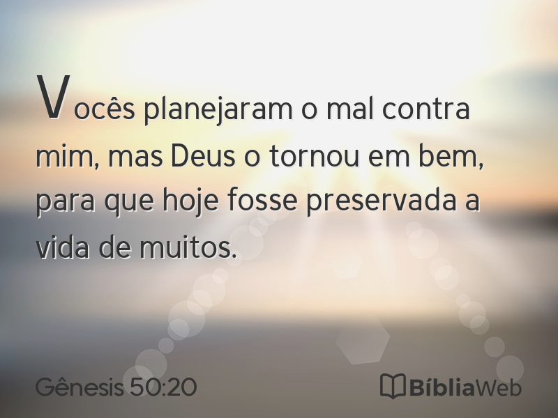 Gênesis 50:20 em imagem para compartilhar