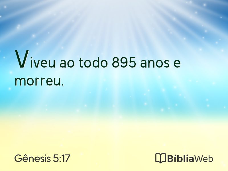 Gênesis 5:17 em imagem para compartilhar