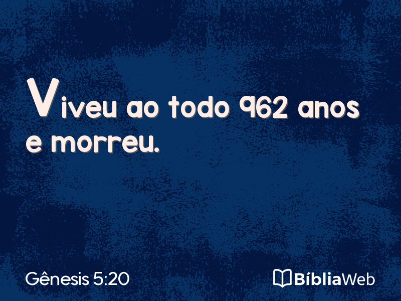 Gênesis 5:20 em imagem para compartilhar