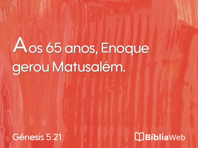 Gênesis 5:21 em imagem para compartilhar